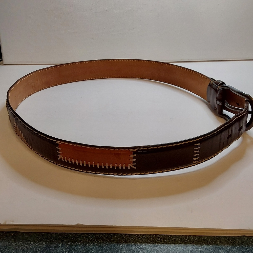 Men's Brown PAOLO VITALE York Leather Belt